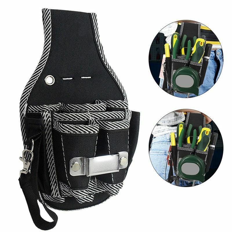 Multifunctional Tool Bag Nylon Fabric Belt Screwdriver Kit Holder Storage Pocket Pouch Electrician Waist Pocket Case Organizers