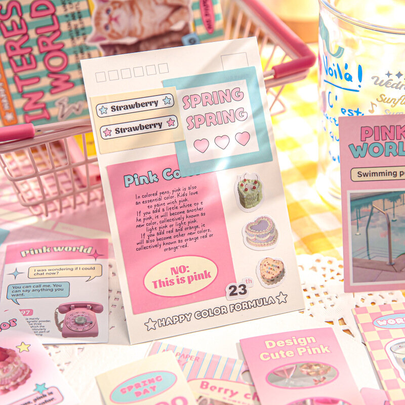 30 Pagina 'S Schattige Amerikaanse Stijl Stickers Voor Kinderen Dessert Cake Stickers Plakboek Diy Decoratief Briefpapier