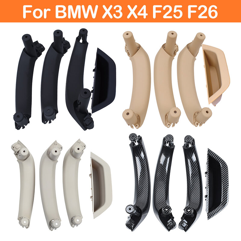 LHD RHD 4PCS SET Interior Car Inner Door Handle Cover Panel Replacement For BMW X3 X4 F25 F26 2010-2016