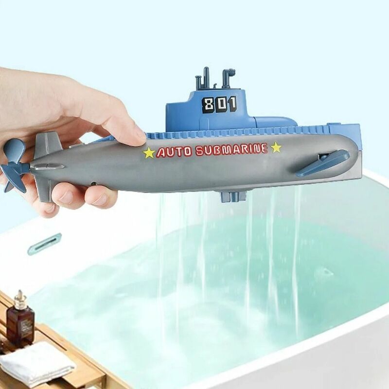 Spring Playing Submarine Toys Diver Water Spray Bath Shower Toys Portable Lightweight Summer Water Playing Toys Backyard Games