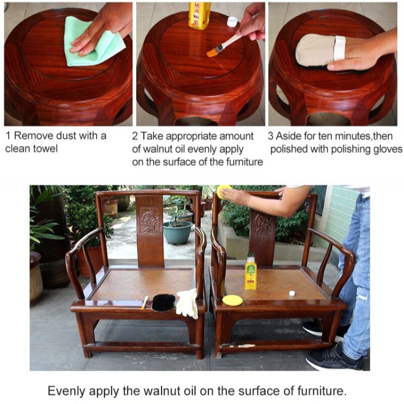 Aceite de nogal para mantenimiento de Redwood, el mejor cuidado para tus muebles