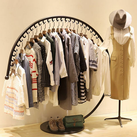 Nordic Clothing Store Display Rack, cabide vertical do assoalho doméstico, prateleira de roupas de quarto, mobília da biblioteca