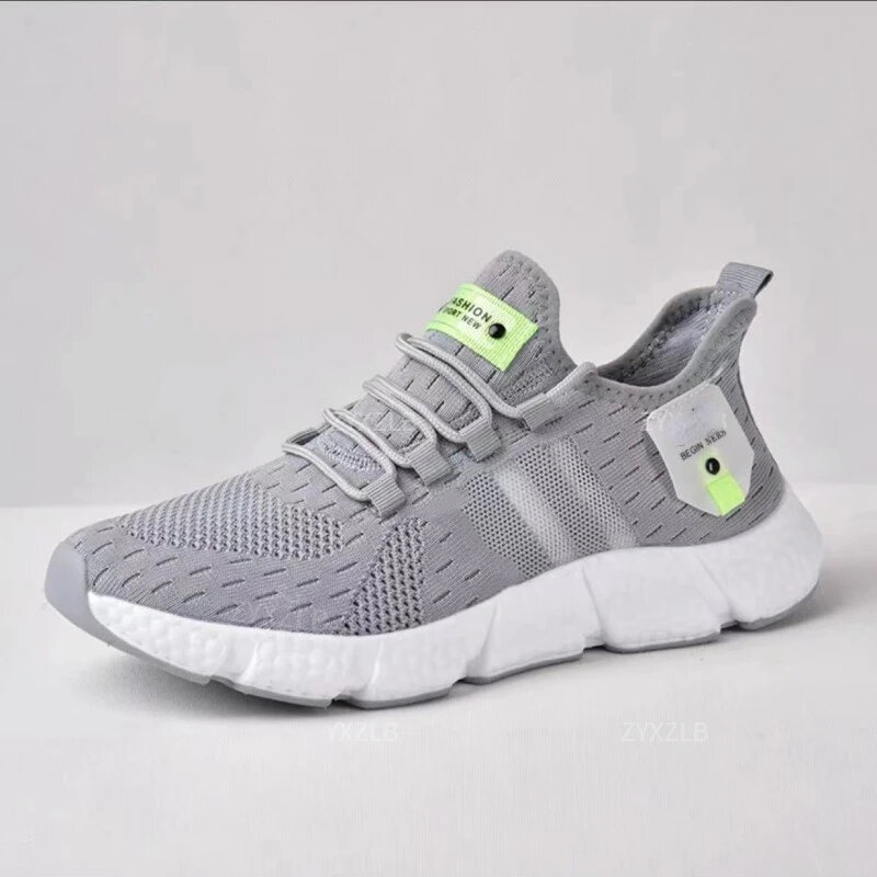 Men Shoes High Quality Fashion Unisex Sneakers Breathable Running Grey Tennis Shoes Comfortable Casual Shoe Women Plus Size 46