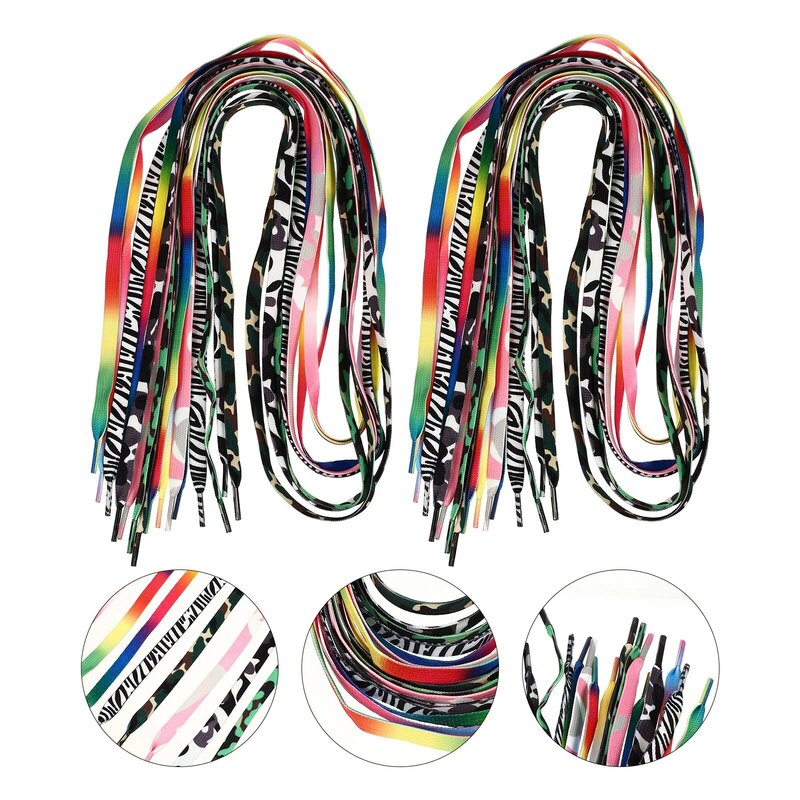 8 Pairs Shoelace Boots Fashionable Shoelaces Leisure Shoes Ski Colorful Outdoor Polyester Premium