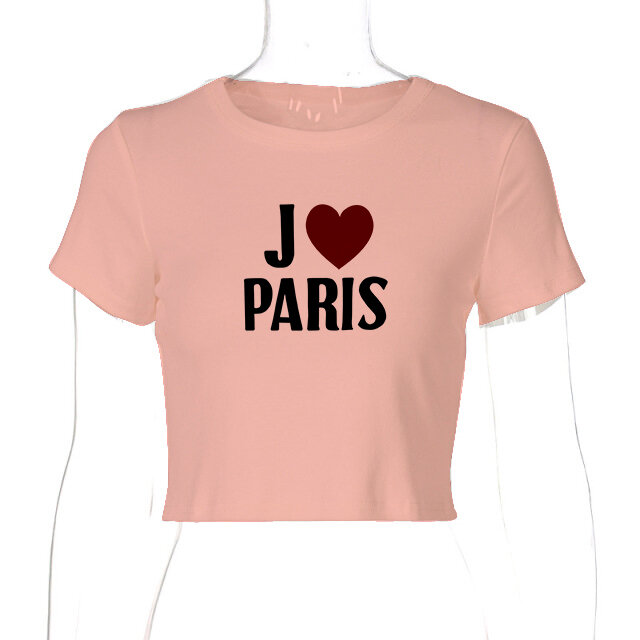T-shirt Chic à manches courtes et col rond pour femme, Streetwear, décontracté, Vintage, Y2k, été, 2022