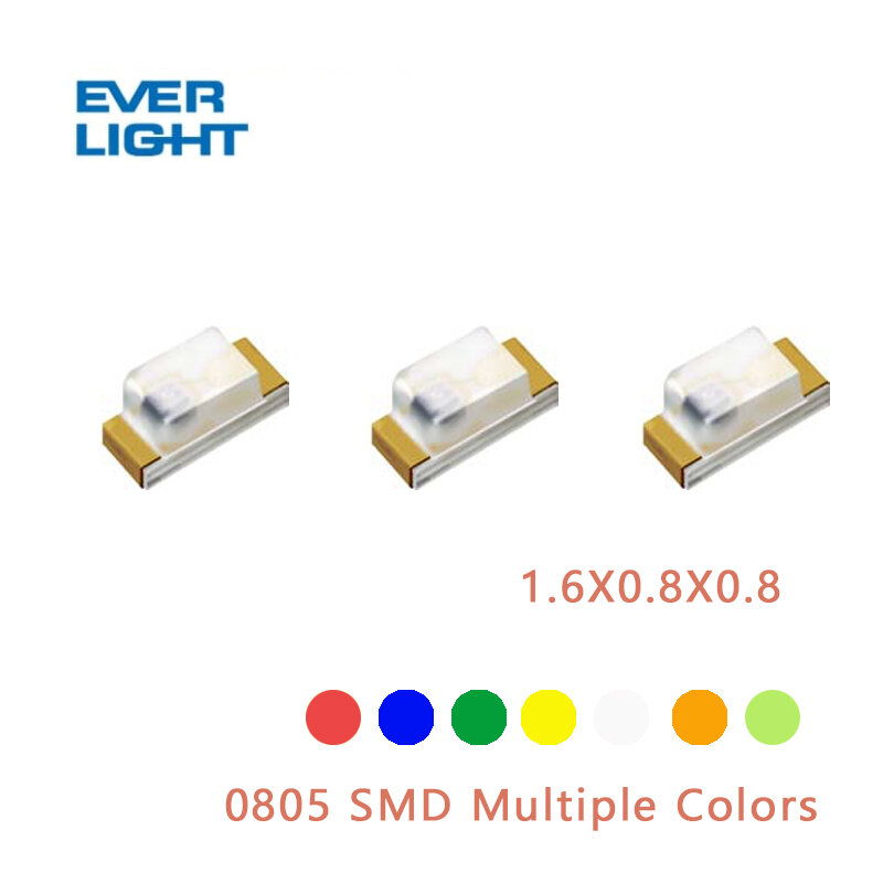 SMD LED 0603 빨간색 여러 색상 옵션, 19-21, R6C-AP1Q2, 3T, 로트당 10 개, 신제품