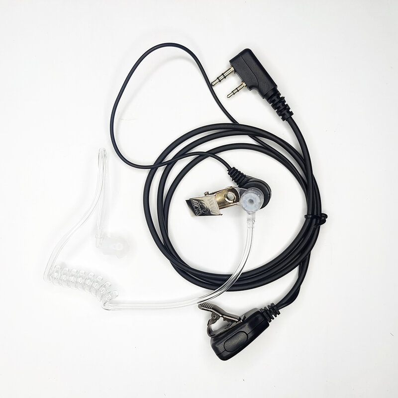 2-pinowy zestaw słuchawkowy z rurka powietrzna akustyczną typu K Walkie Talkie BAOFENG UV5R UV82 UV-17 UV-20 UV-22 UV-5RH dwukierunkowe słuchawki z mikrofonem