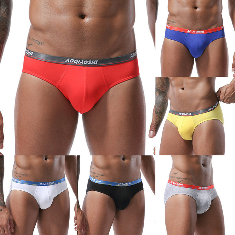 Sexy Mens Modal Briefs Bikini Soft Pouch G-String Thong Gay Underwear Enhance Peni Big Pouch Panties Physiological Men Underpant