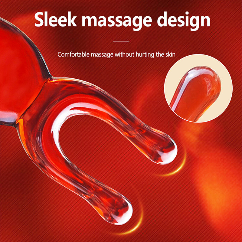 1 pz plastica rossa naso Lifter Shaper viso Acupoint massaggio multifunzionale palmare massaggio del corpo cura strumento di rilassamento