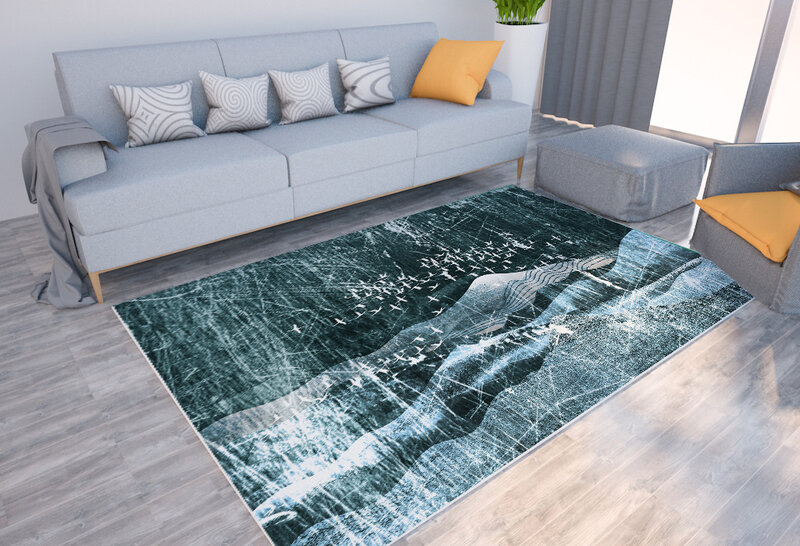 Nordic karpet dekorasi rumah mode karpet ruang tamu sofa dekoratif tikar lantai kamar tidur ruang lembut karpet area besar