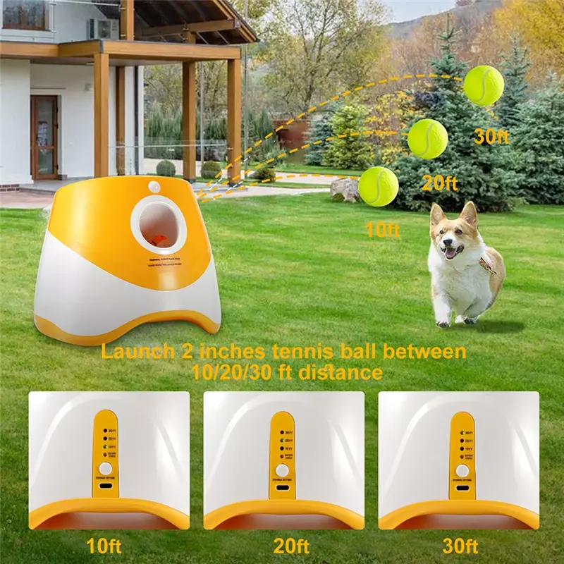 Catapult For Dogs Ball Launcher Dog Toy Tennis Launcher Jumping Pitbull Toys Tennis Machine Automatic Throw Pet
