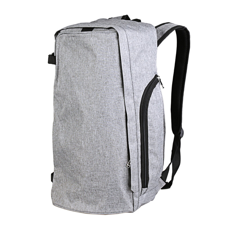 Bolsa de almacenamiento de esterilla de Yoga de gran capacidad, mochila de gimnasio con correa ajustable, 50x22,5x14cm, negro/gris, 1 unidad