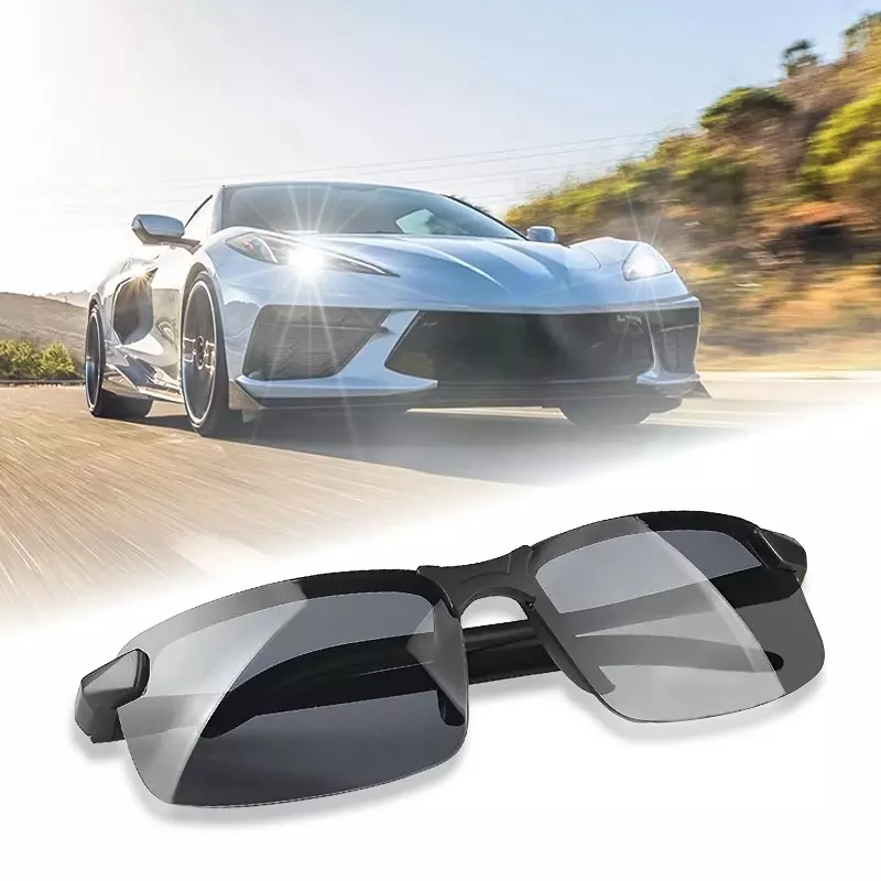 FG Men Night Vision Glasses for Driving Yellow Glasses PC Frame Sunglasses Outdoor Glasses To Handle At Night Anti Glare Gafas