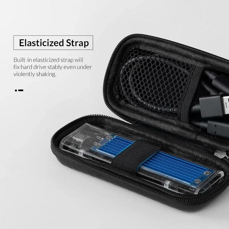 Mobile Hard Drive Case EVA Hard Shell Shock-proof Dustproof HDD Storage Bag Hard Zipper Disk Organizer Carrying Protector Bag