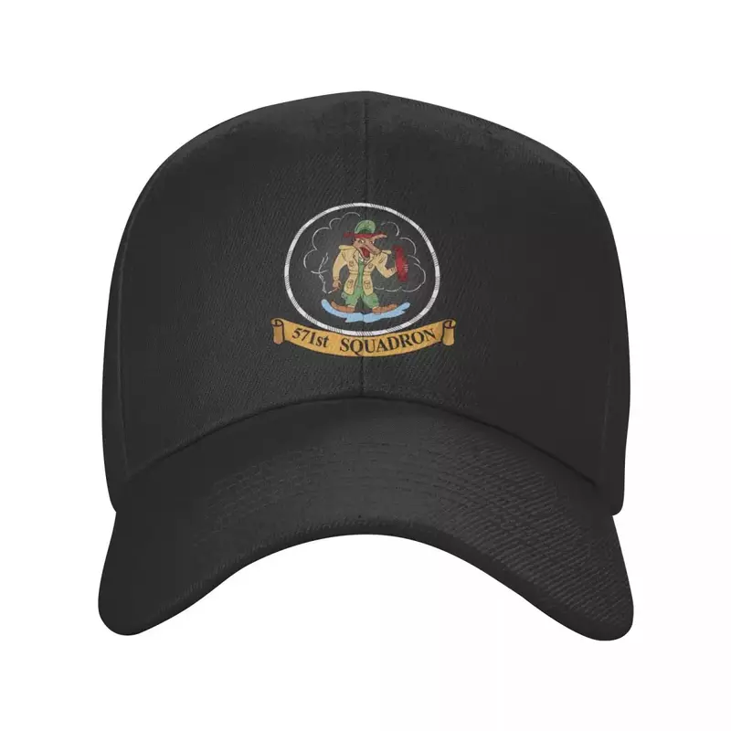 Casquette de Baseball avec emblème du 571e Escadron pour homme et femme, chapeau de pêche, gentleman