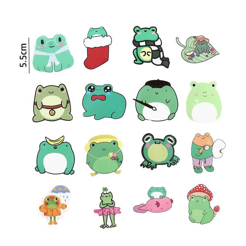 Mini School Office Supplies Guitar Luggage Frog Laptop Animel Stickers Frog Graffiti Stickers Frog Stickers Diary Decals