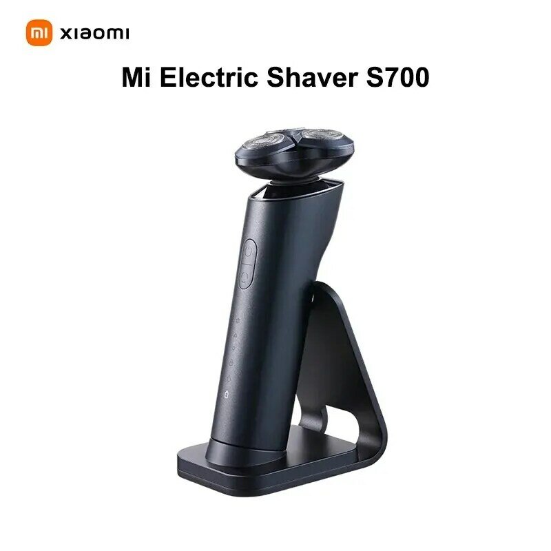 XIAOMI MIJIA-Rasoir électrique portable S700, rasoir flexible, 3 têtes de rasage, IPX7, étanche, tondeuse à barbe lavable, coupe-barbe, 30 jours