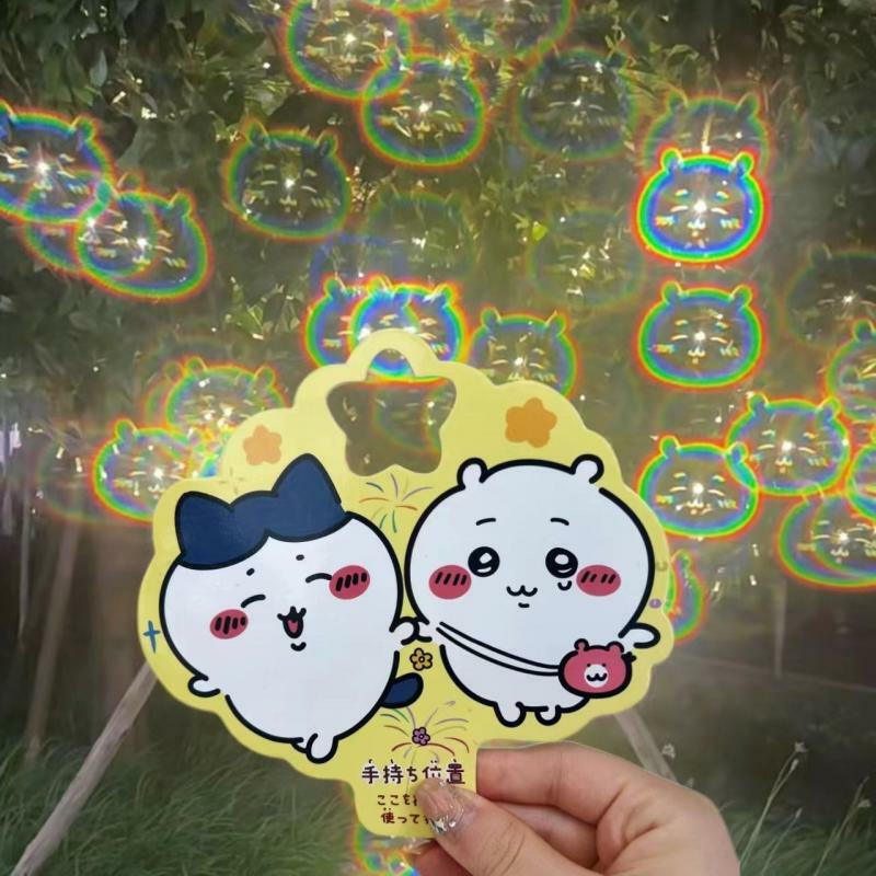 Chiikawa Handheld Special Effects Card Kawaii Cute Anime Usagi Toys illuminazione effetti speciali fuochi d'artificio Stick Filter regali divertenti
