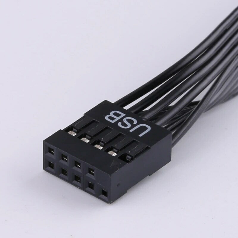 2023 Новый гибкий 9-контактный преобразователь шнура USB2.0 USB 9-контактный внутренний адаптер «папа-мама» (20 см/30 см/50