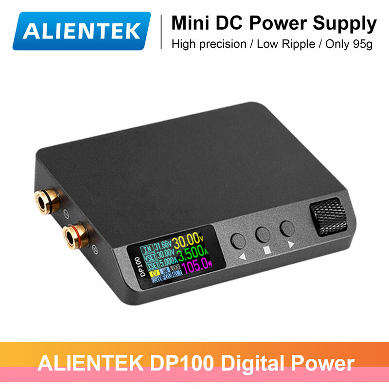 ALIENTEK DP100 Original MINI Digital Power Supply CNC DC Adjustable Laboratory Electronic Load Portable Voltage Regulator Switch