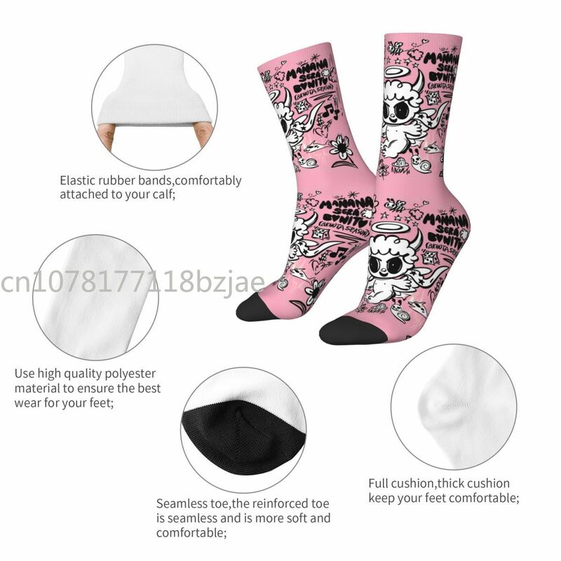 Bicota Season-Meias temáticas Karol G para mulheres, meias confortáveis, acessórios de design, 2024