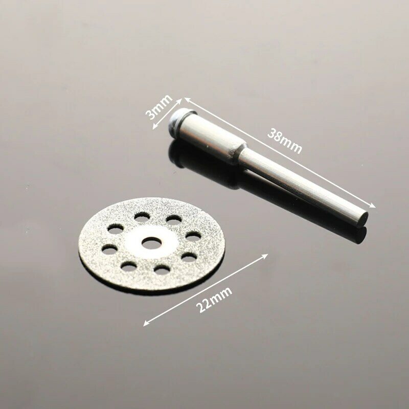 Diamentowe tarcze tnące metalowy zestaw brzeszczotów HSS miniaturowa piła tarczowa do narzędzi obrotowych z żywicy koła diamentowe 22mm