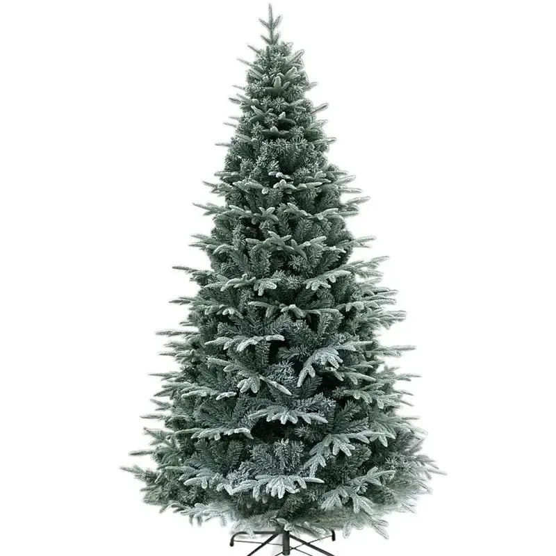 Branca Simulada Neve Árvore De Natal Criptografia, PE Menos Neve, Árvore De Natal Ornamentos Decorações, 1.2 1.5m