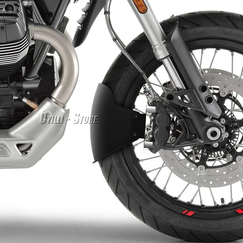 Aksesori sepeda motor baru Fender roda ban depan hitam Mudguard untuk Moto Guzzi V85TT V85 TT 2019 2020 2021 2022 2023 2024