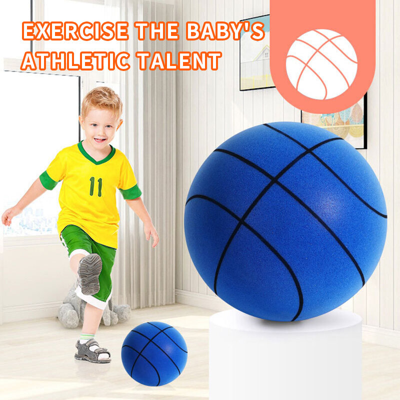 New Bouncing Mute Ball Size 3/5/7 Indoor Silent Basketball No Noise Soft High Density Foam Sports Ball Squeezable Slient Ball