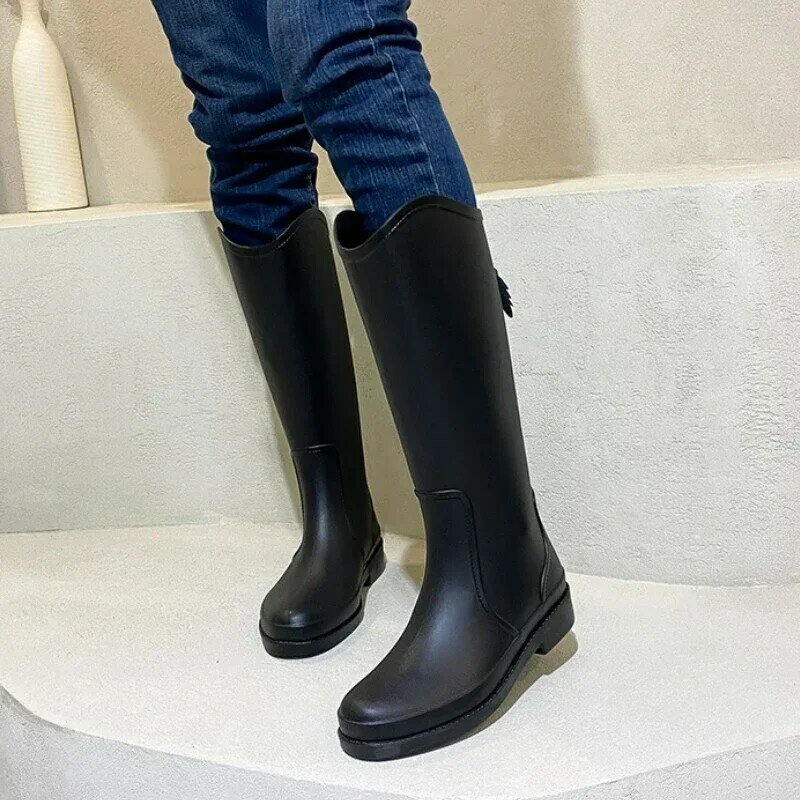 Maogu Waterproof Insulated Rubber Shoes Woman Garden Galoshes Thigh High Boot rainboots Rain Boots Women Fashion Zapatos Mujer