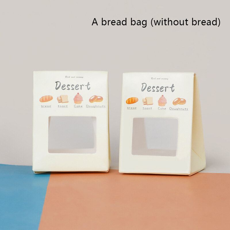 Dollhouse Simulação Pão e Sobremesa Bag, Decoração, Miniatura Cozinha Acessórios, 1:12