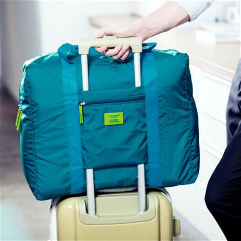 남녀공용 휴대용 접이식 여행 가방, 대용량 가방, 여성 용량 핸드 수하물, 출장 여행 가방, 방수