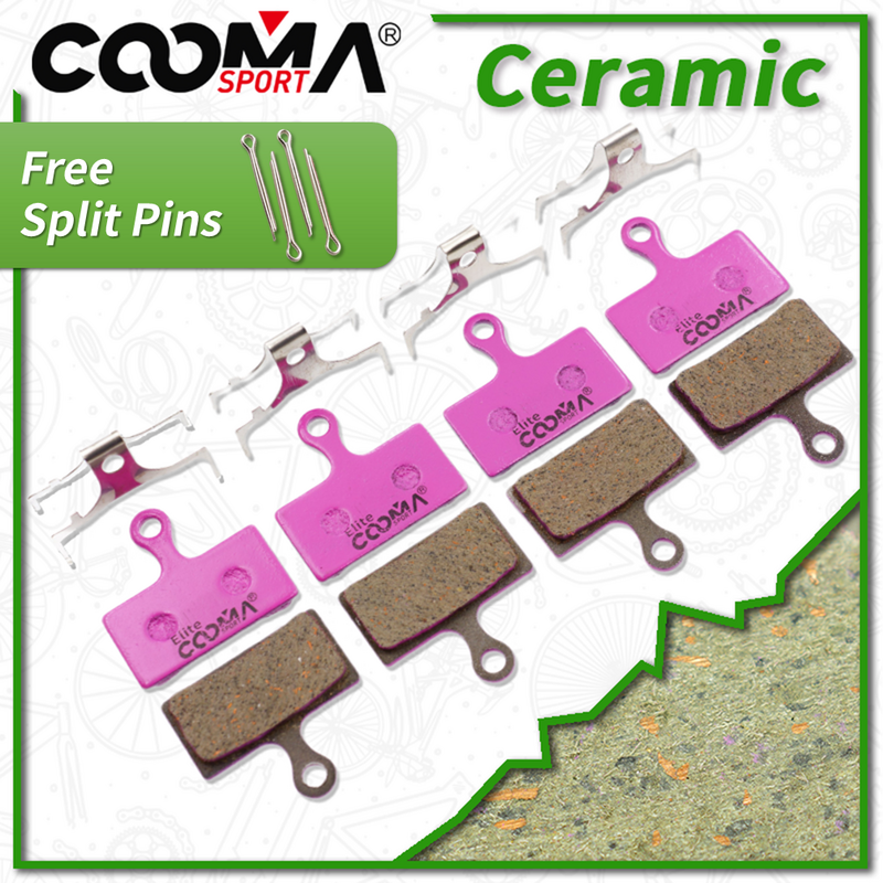 4 Pairs Ceramic Disc Brake Pads for SHIMANO G01S, M9000, Deore XT M8000, SLX M6000, M666, M675, Deore M615, Alfine S700