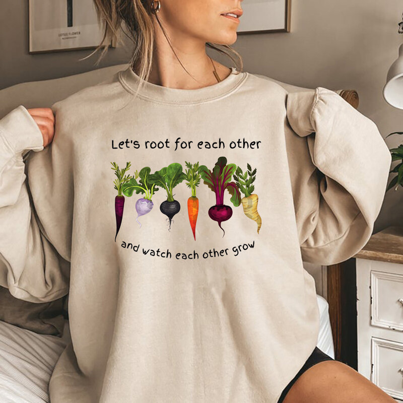 للجنسين الخضار البلوز دعونا الجذر لبعضها البعض قميص البستنة تيز مشاهدة بعضها البعض تنمو قميص الخضروات عاشق هدية