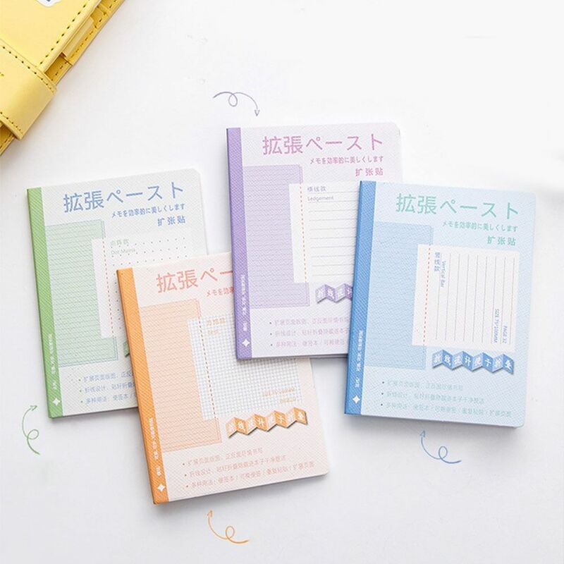 Etiquetas de lectura para diario coreano, Bloc de notas, papelería pegajosa, pegatina grabable, marcapáginas, Bloc de notas