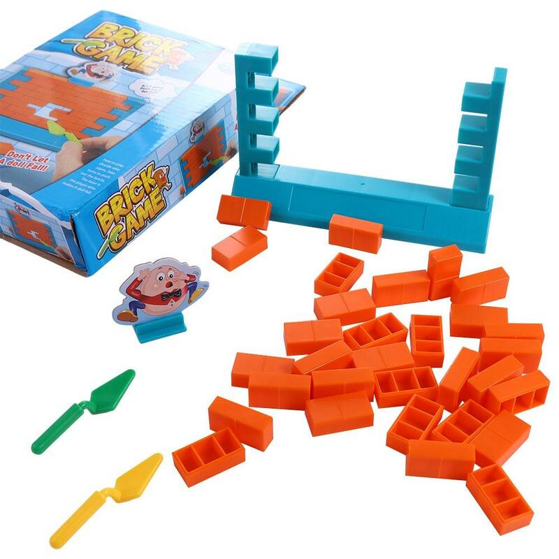 Juego de mesa de pared de empuje de plástico para niños, juguetes de batalla interactivos de pared demolista educativa, ladrillo de empuje lógico para dos jugadores