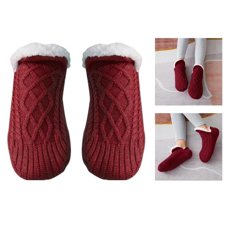 2Pcs Women Slipper Socks Breathable Anti Slip Cozy for Female Birthday Gifts