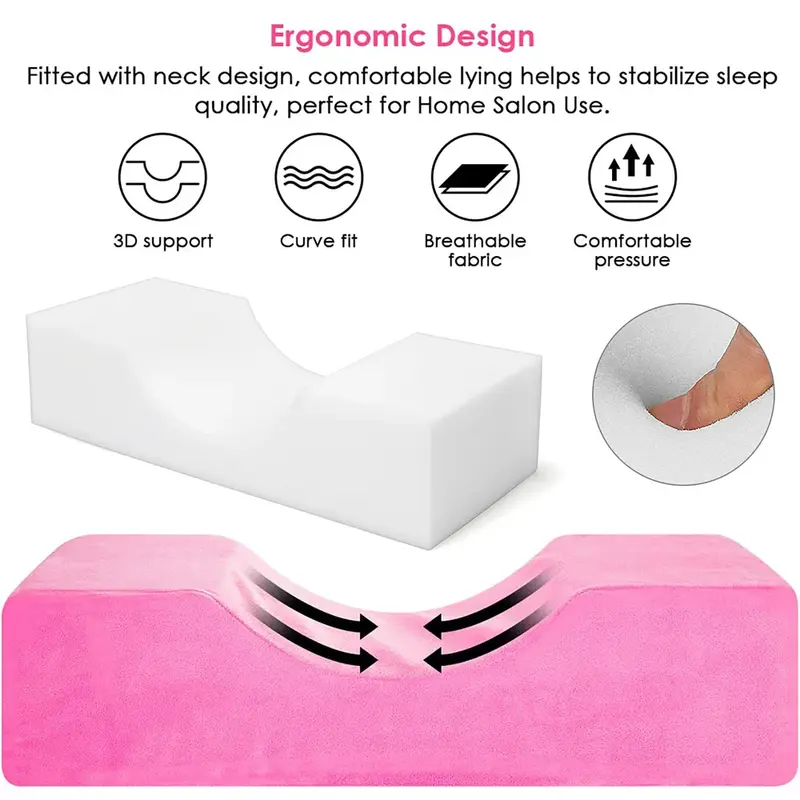 Neck Makeup Lash Memory Salon Foam Grafting Extension Support Professional Pillow Soft Eyelashes Eyelash