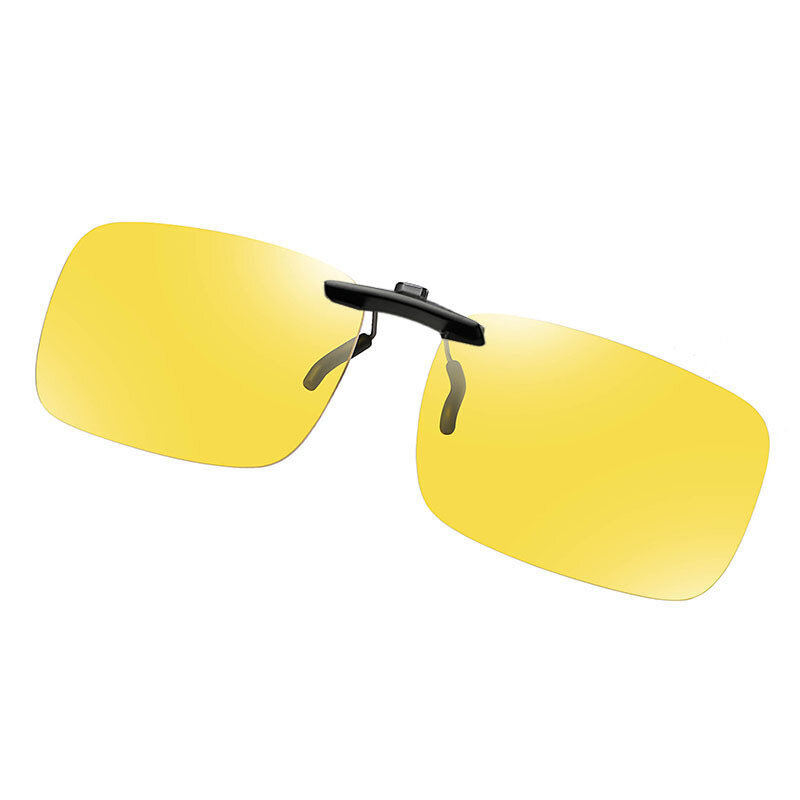 Hoch klappbare Sonnenbrille mit Clip-On polarisierte Sonnenbrille Metall clip randlose Sonnenbrille für Brillen mit Brille
