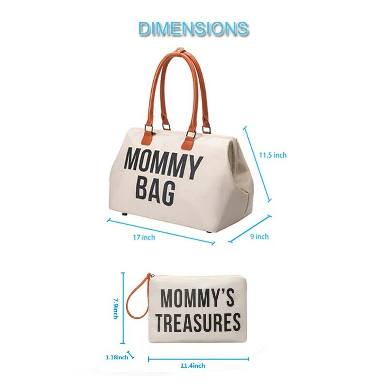 Mommy Bag Hospital Bag for Labor and Delivery Large Diaper Bag for Mom Travel Waterproof Baby Bag with Pouches and Straps