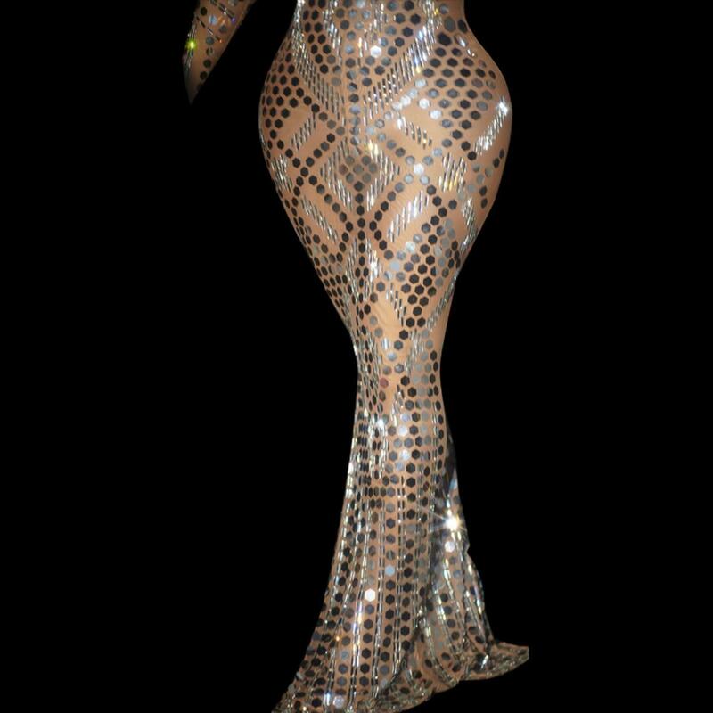 クリスタルミラーの美しいイブニングドレス,レトロなスタイル,スパンコール,ダイヤモンド,アフリカの花嫁介添人,クリスマス,x2007028,2023