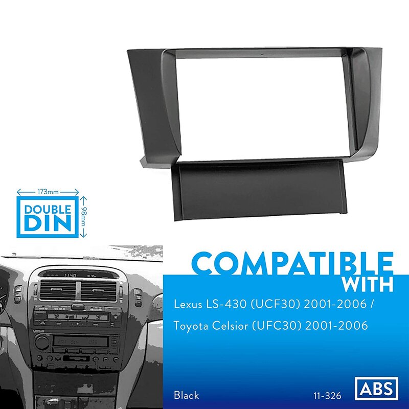Doppel 2din Auto Audio GPS/DVD/CD modifizierte Stereo Panel Auto dekorative Rahmen für Lexus ls430