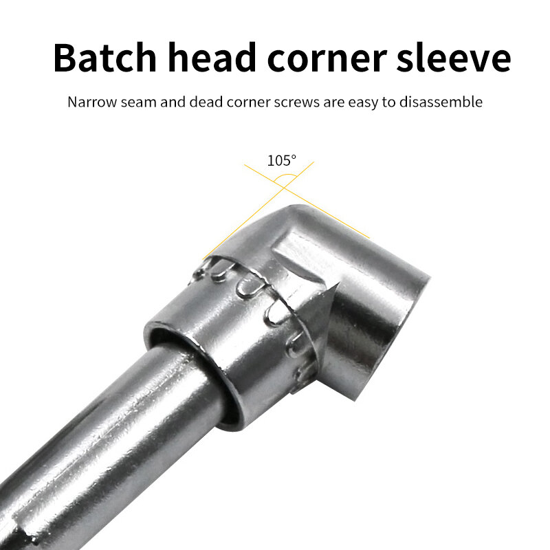 105 degree Corner Device Adjustable Angle Drill Driver Electric  Corner Turning Screwdriver Batch Bending Head