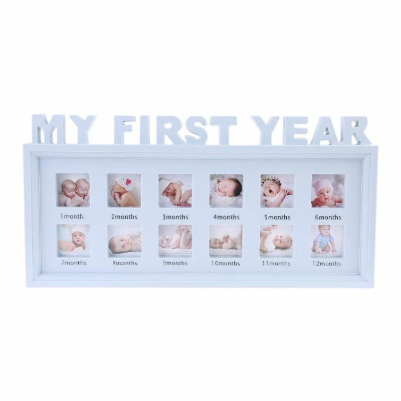 Aksesori dinding keluarga bingkai foto tonggak pertumbuhan bayi baru lahir modis