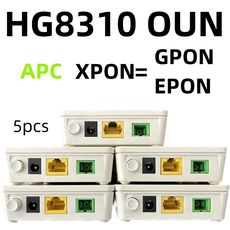 Roteado Modem Router Terminal FTTH serat, Port tunggal cocok untuk Modem APC XPON GPON EPON GE ONU HG8010H