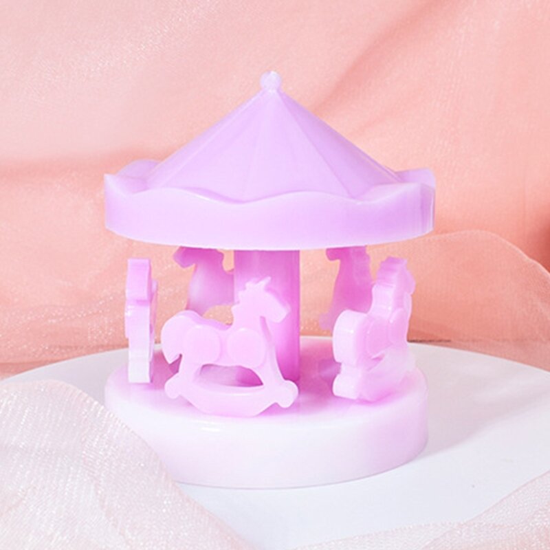 F19D Merry-Go-Round Decorating Mold Birthday Gifts Baby Shower Decor Supply Craft