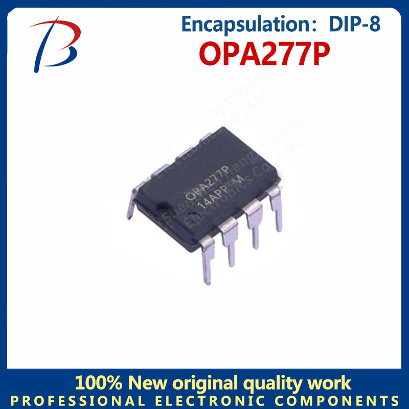 Pacote OPA277P DIP-8, Temperatura Impulsionada, Chip Amplificador Integrado Bipolar, 10pcs