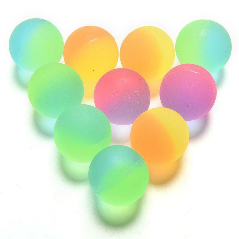 Bolas de juguete divertidas, pelota hinchable flotante, juguete de goma para niños, 1 ud. De bolas elásticas de color aleatorio, C3E7