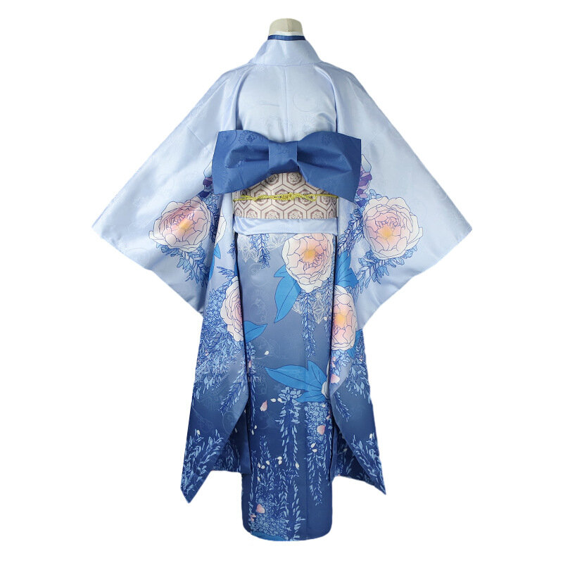 Disfraz de Anime My Happy Marriage Saimori Miyo para mujer, Kimono japonés, vestido rosa y azul, traje Kawaii para Halloween