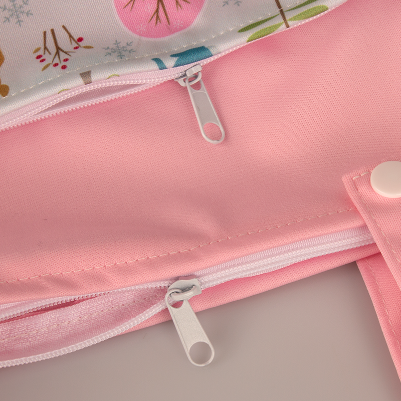 AIO 1Pcs 25*30cm Baby Diaper Bags Waterproof Wet Hanging Dry Pail Bag for Cloth Laundry With Two Zippered Diaper Bag Nappy Pack